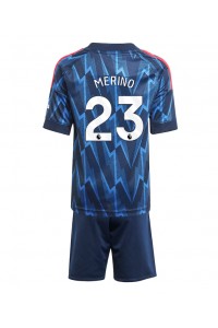 Arsenal Mikel Merino #23 Babyklær Borte Fotballdrakt til barn 2025-26 Korte ermer (+ Korte bukser)